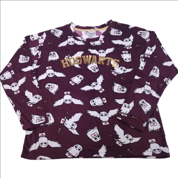 Wizarding World Other - NWOT Harry Potter Fleece Longsleeve Pajama Shirt Size Medium (8-10)